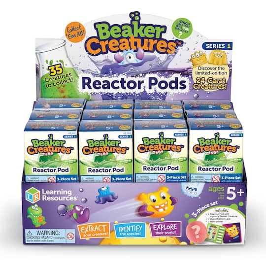 Learning Resources Beaker Creatures Reactor Pods Blind Packs, 24ct.